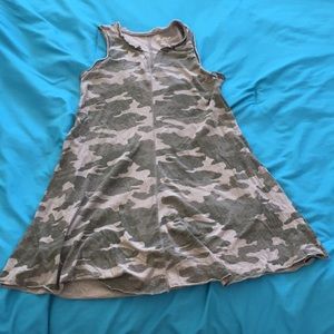 Camouflage T-shirt dress